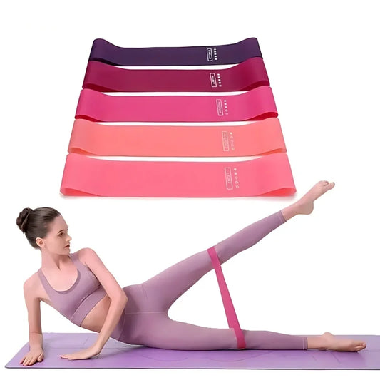5 Piece Exercise Bands Latex Loop Set Strength Training