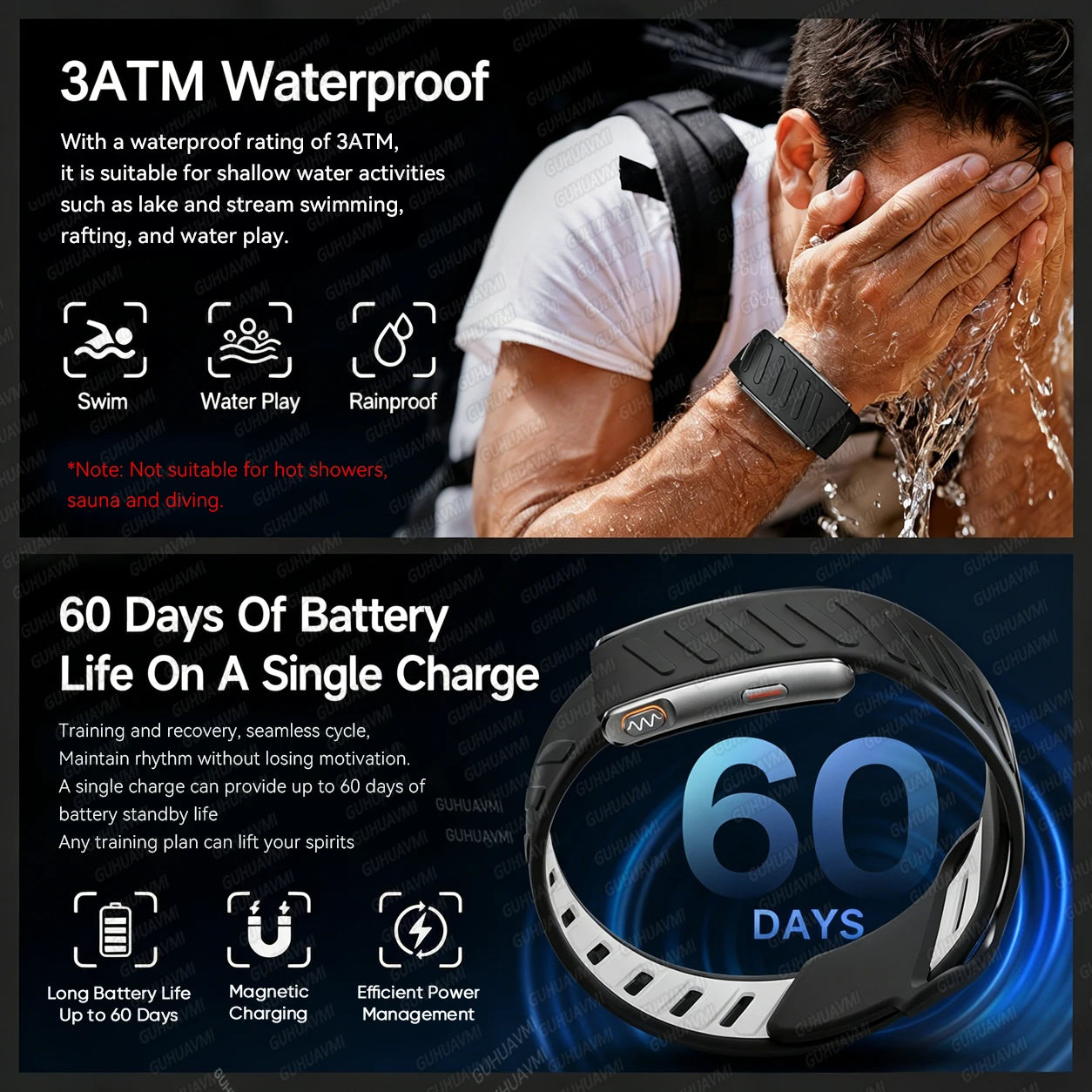 Smart Fitness Bracelet With ECG Heart Rate Sleep Monitor
