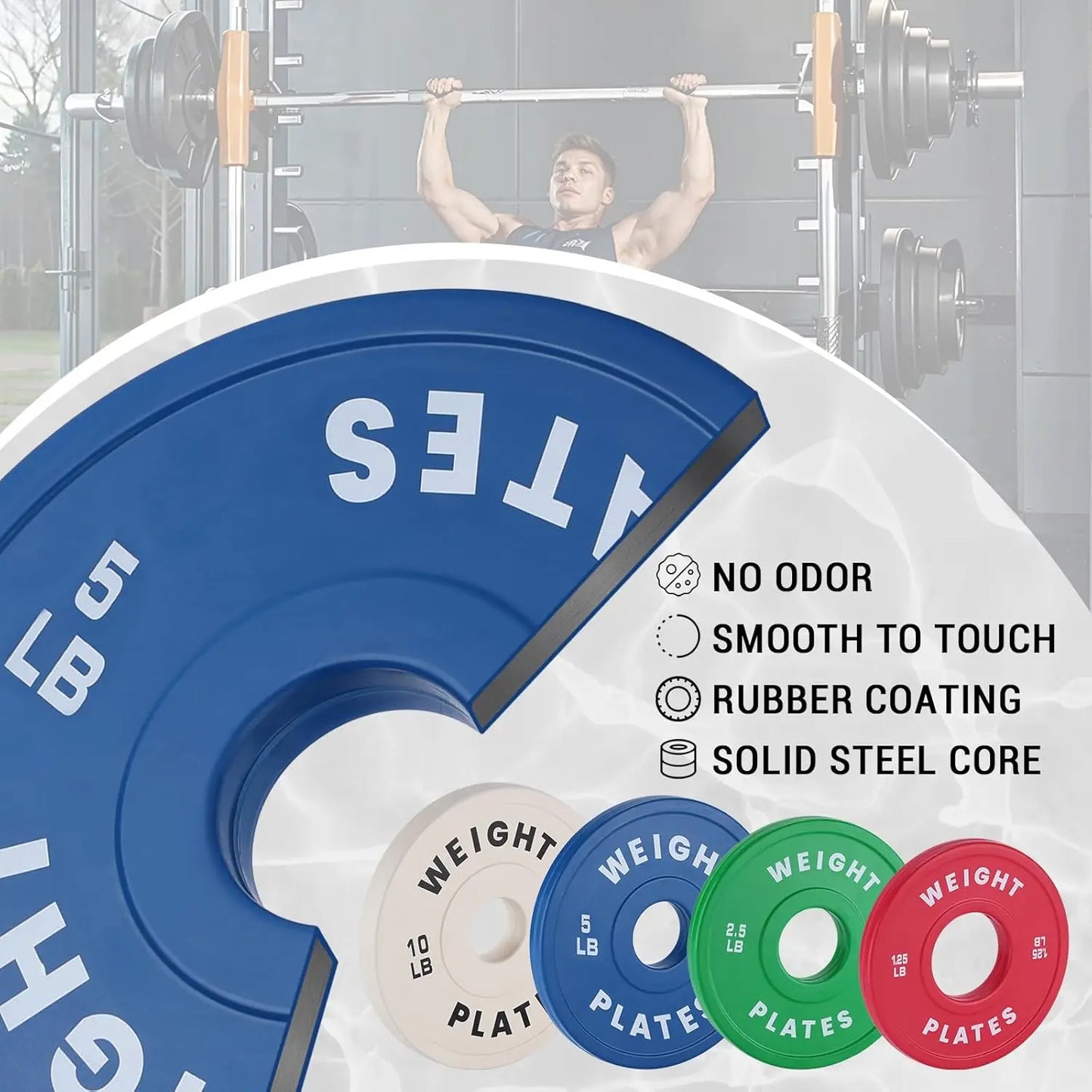 TWISTER.CK Fractional Rubber Bumper Plates For Barbell