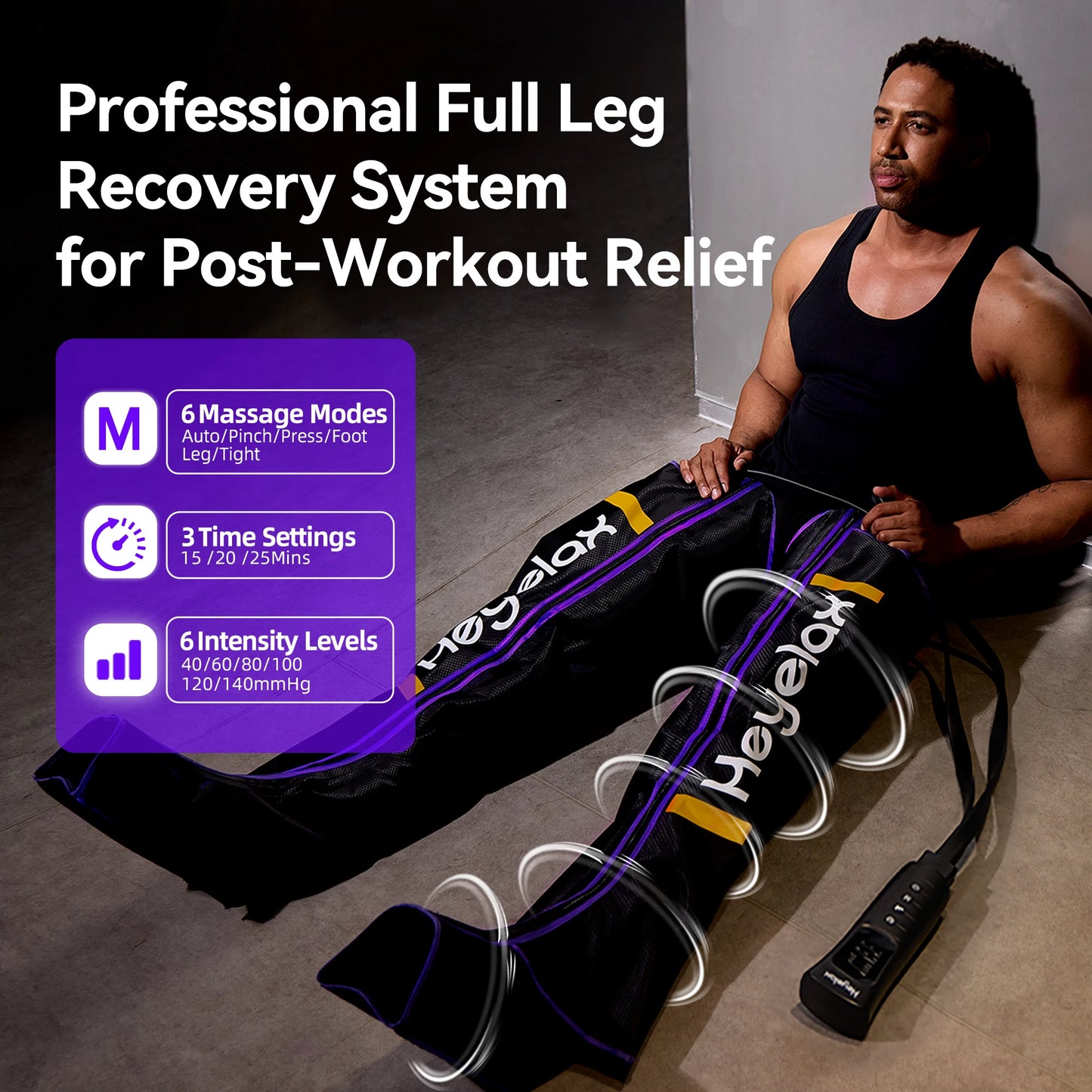 Heyelax Leg Massager for Circulation and Pain Relief