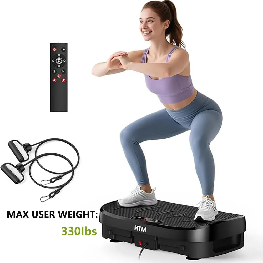 HTM Vibration Plate Fitness Machine 330 Lb Capacity