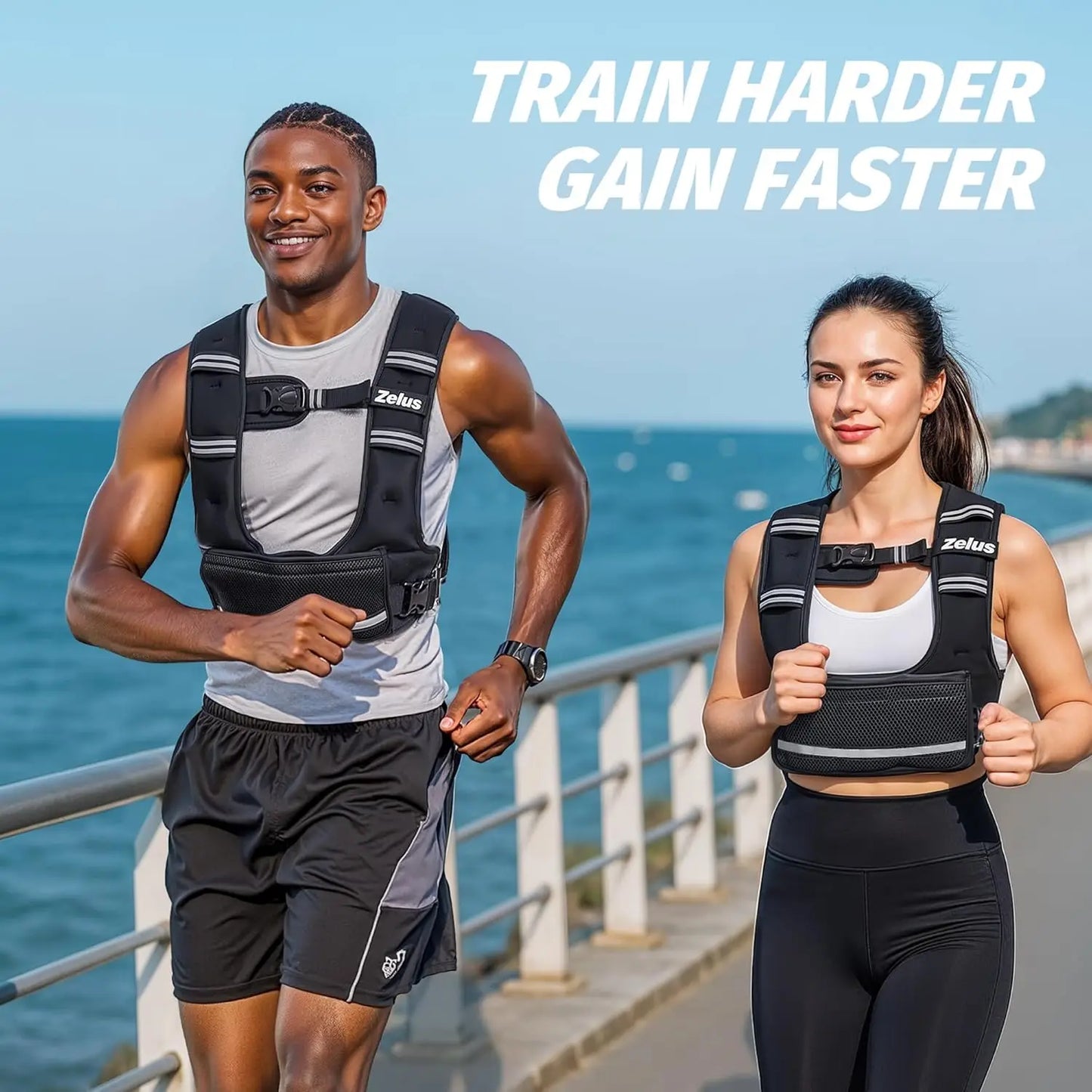 Weighted Vest for Women and Men, Ergonomic Curve-Fit