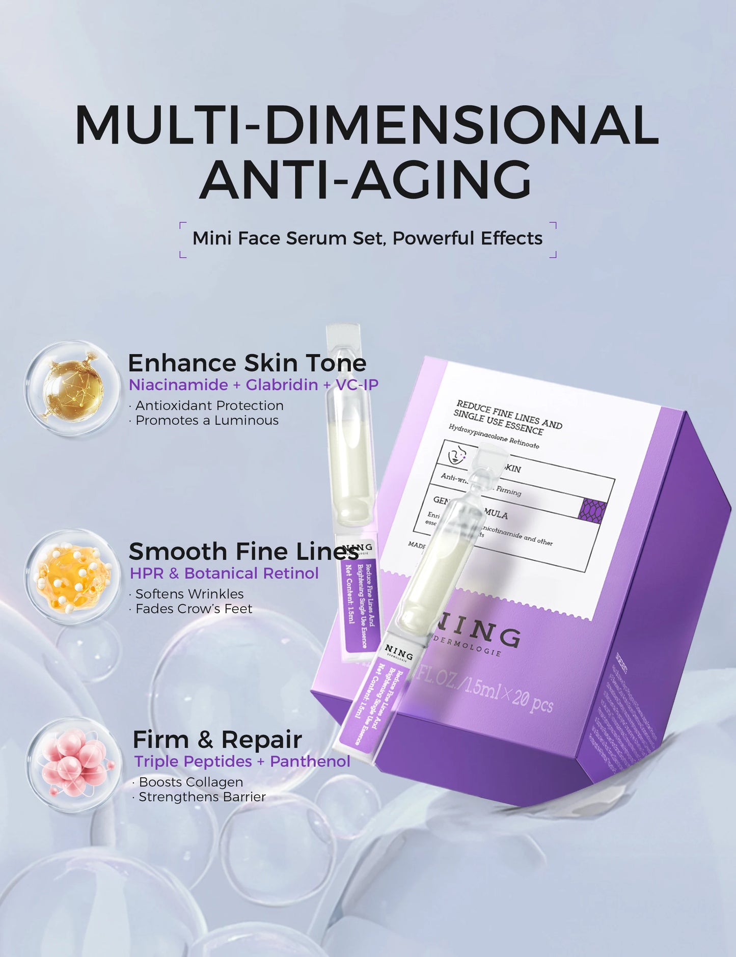 Ning Dermologie Face Serum Anti Aging Moisturizing