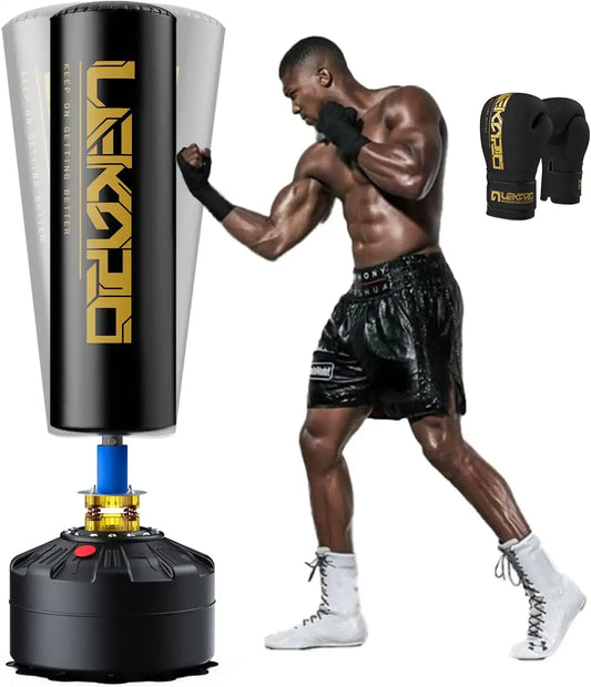 Lekaro Standing Boxing Post With Suction Cup Gloves