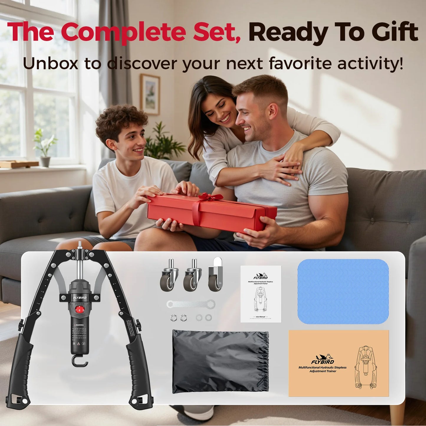 Fed Fitness Adjustable Hydraulic Arm And Ab Roller