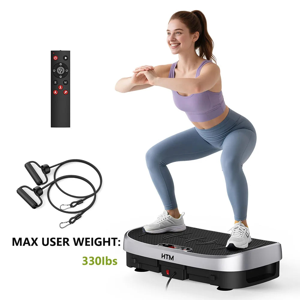 HTM Vibration Plate Fitness Machine 330 Lb Capacity
