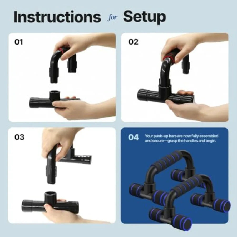 Push Up Handles Parallettes For Calisthenics Home Workout